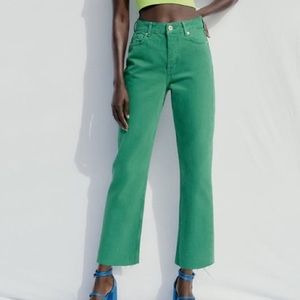 STRAIGHT CROPPED Zara jeans